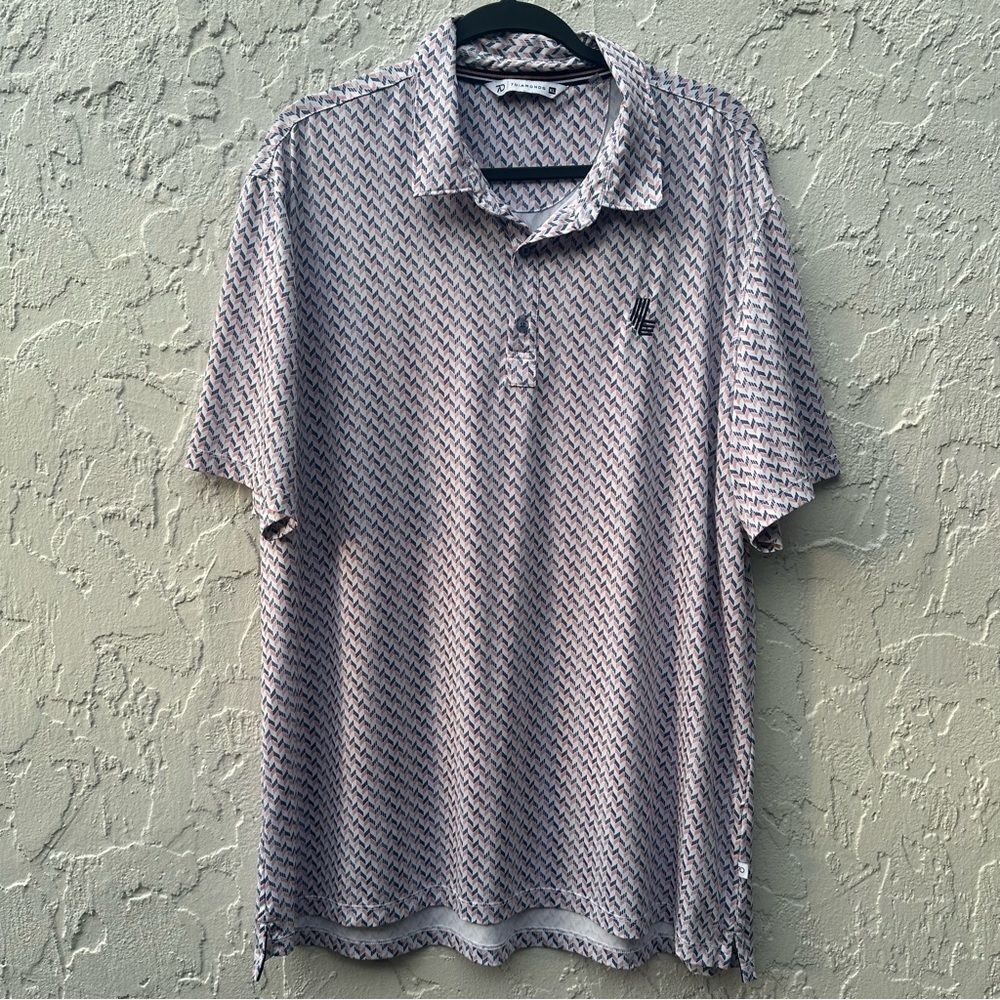 7 Diamonds 7D Polo Shirt Men XL Golf Performance Casual